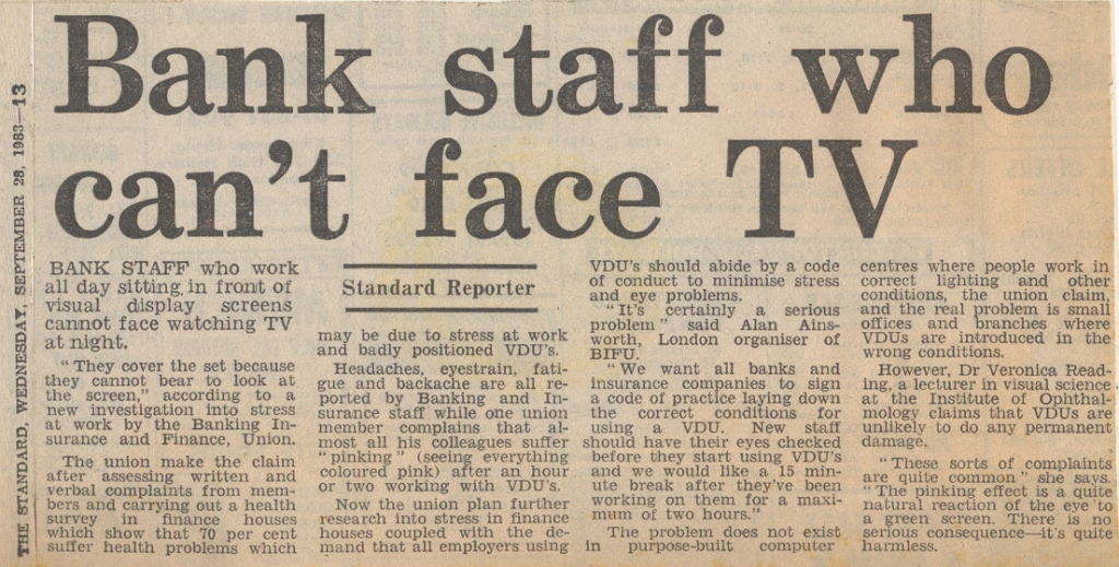 19830928 BANK STAFF CLAIM VDU DIFFICULTIES ES.jpg